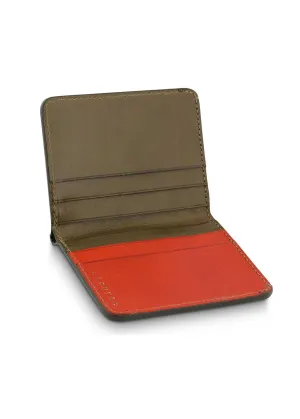 Slim-Wallet, Khaki & Orange