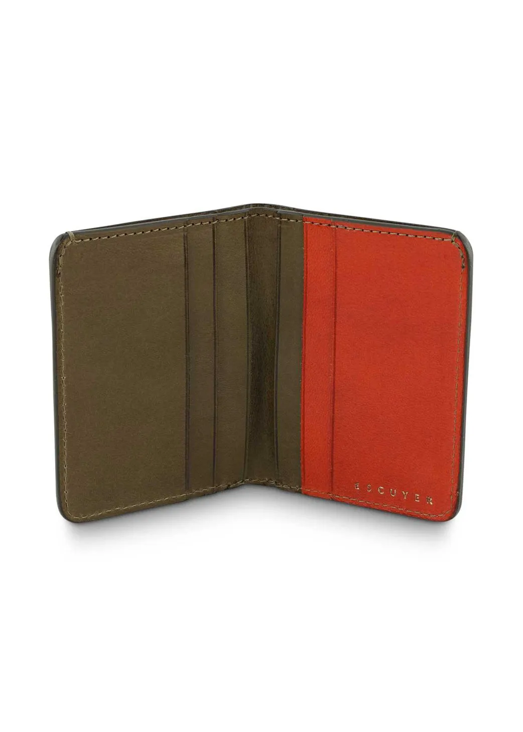 Slim-Wallet, Khaki & Orange