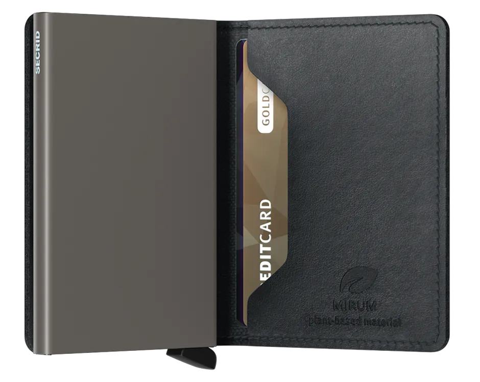 SLIMWALLET MIRUM PLANT BASED BLACK