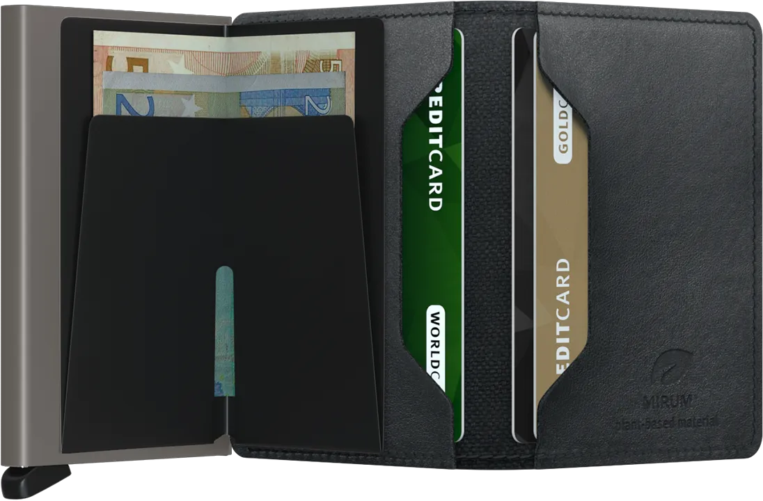 SLIMWALLET MIRUM PLANT BASED BLACK