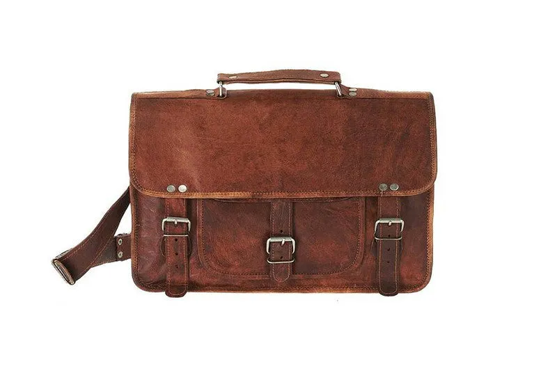 Small leather Satchel 9"