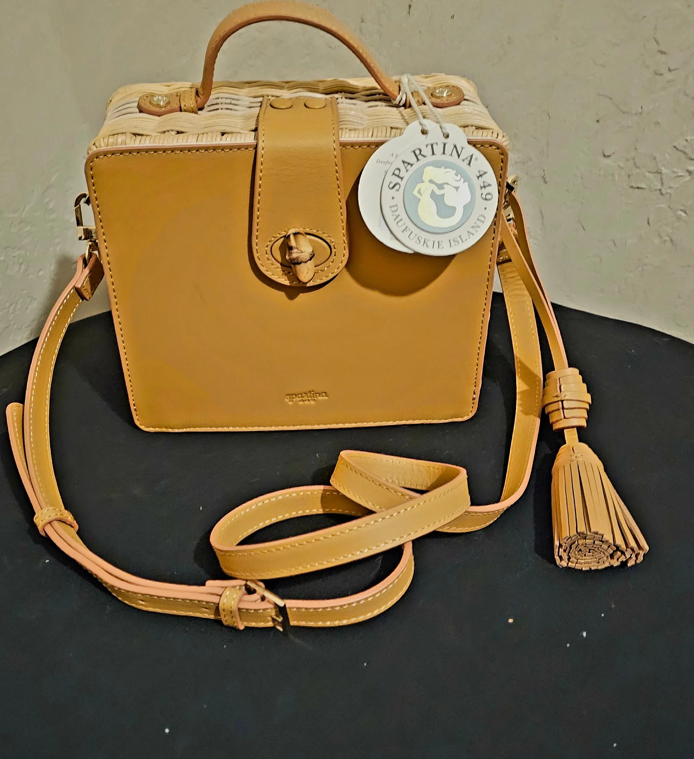 Spartina 449 Mystic Mermaid Tassel Box Shoulderbag Tote Crossbody BRAND NEW