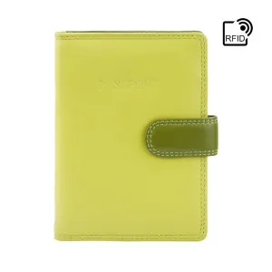 Sumba Passport Wallet - Lime Multi