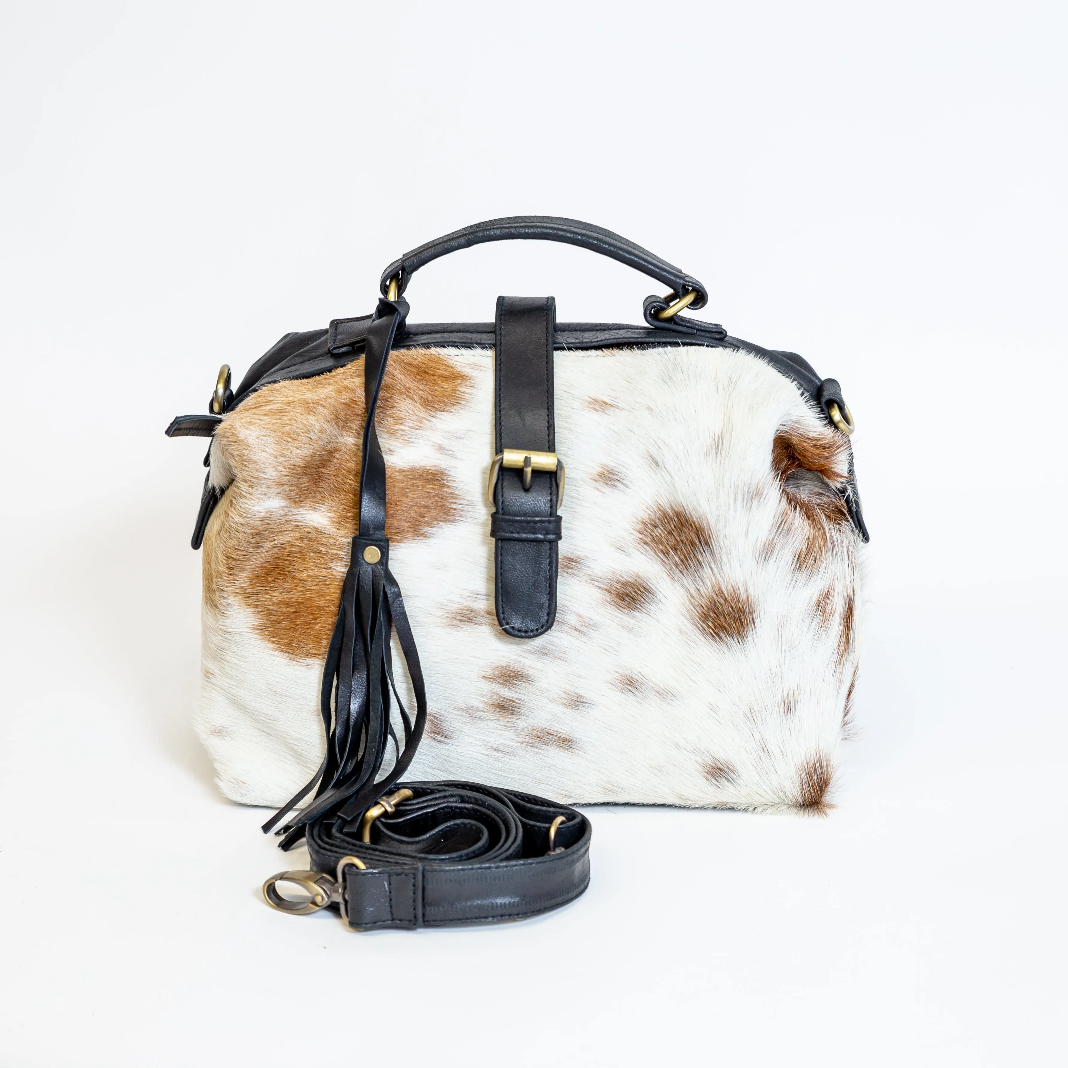 The Keep Her Cowhide Satchel