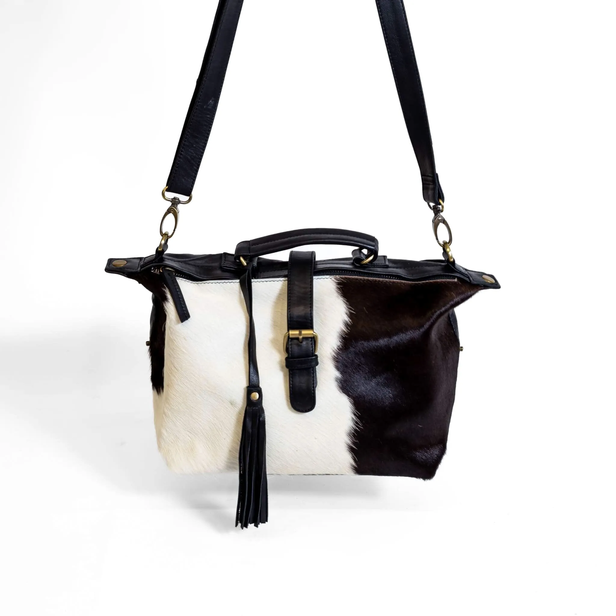 The Keep Her Cowhide Satchel