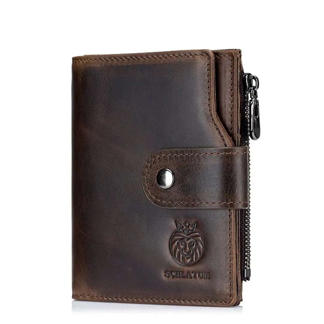 Ultra-Slim Signature Leather Wallet