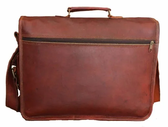 Unisex Leather Satchel Bag