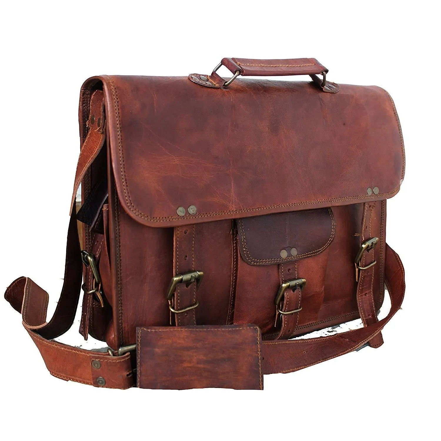 Unisex Leather Satchel Bag