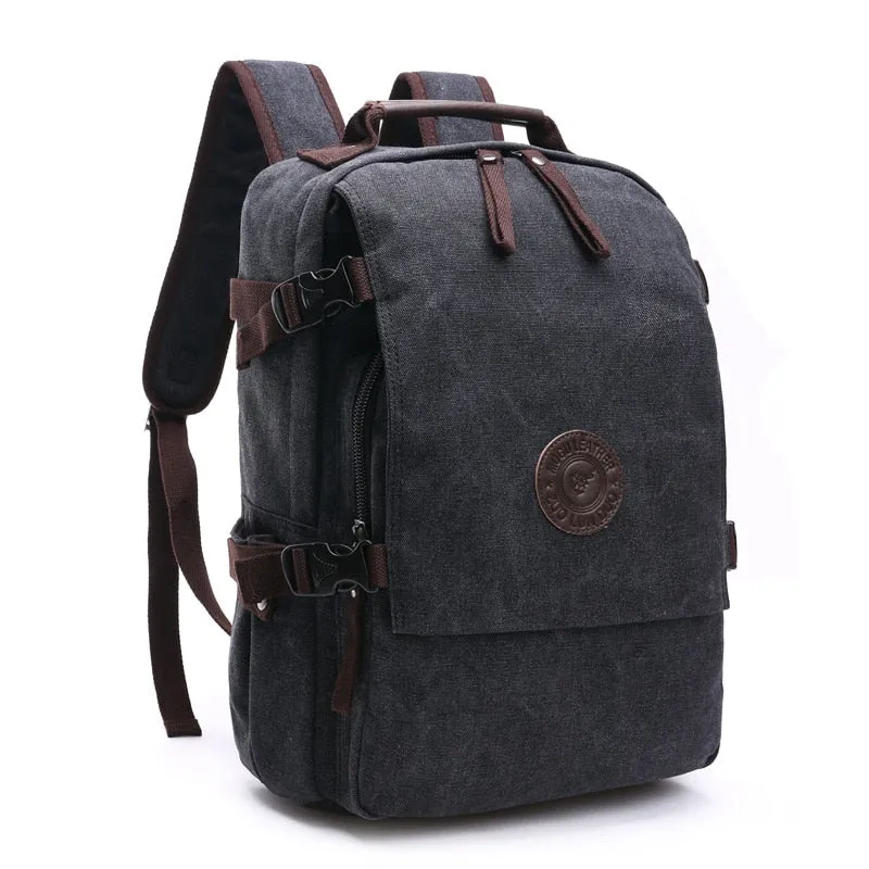 Vintage Canvas Laptop Bag Backpack 15.6 inch