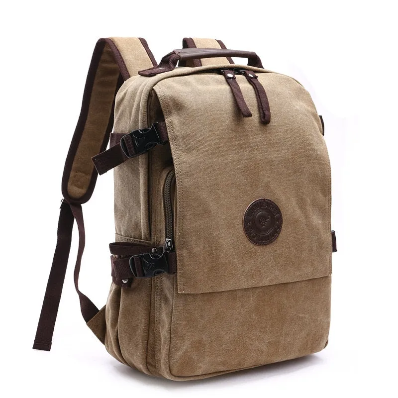 Vintage Canvas Laptop Bag Backpack 15.6 inch