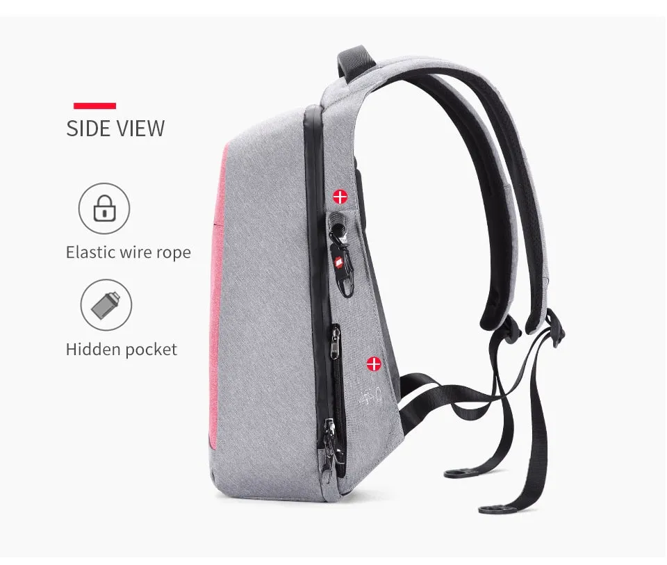 Women's Anti-Theft Laptop Backpack with USB Charging